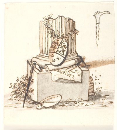 En ødelagt søyle av Gerhard Ludvig Lahde