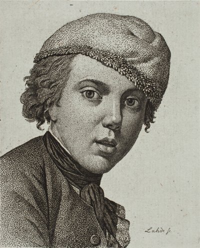Jens Juel, etter Juels selvportrett fra 1767 av Gerhard Ludvig Lahde