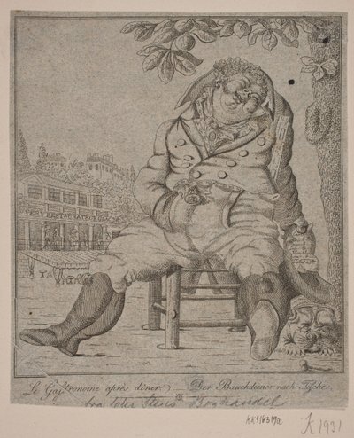 Gastronomen etter middagen av Gerhard Ludvig Lahde