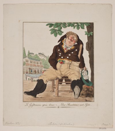 Gastronomen etter middagen av Gerhard Ludvig Lahde