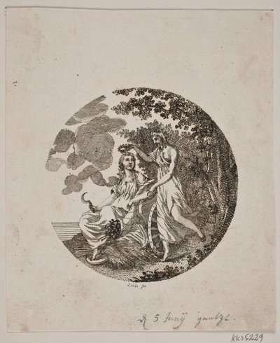 Tittelvignetten for Flora of Denmark and Holstein av Gerhard Ludvig Lahde