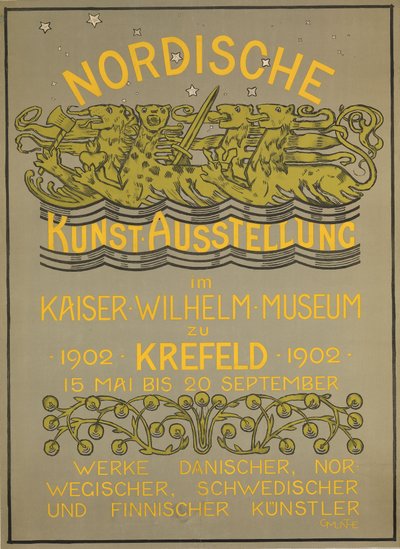 Nordische Kunstausstellung im Kaiser Wilhelm Museum 1902 av Gerhard Munthe