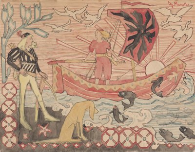 Den friske sangen, ca 1892. av Gerhard Munthe