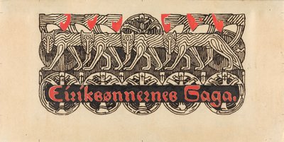 Für Snorre Sturlason, Königssagas, Kristiania 1899 av Gerhard Munthe