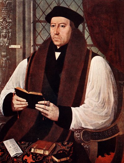 Erkebiskop Cranmer, illustrasjon fra 