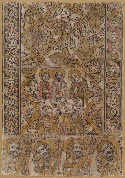 En talerstolklut med ekteskapet på Cana av German 15th Century