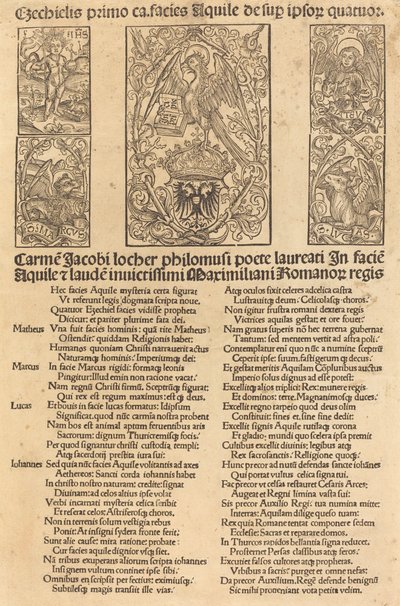 Allegori om ørnen og keiser Maximilian I av German 15th Century