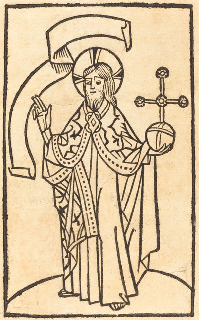 Før Kristus oss Salvatore av German 15th Century