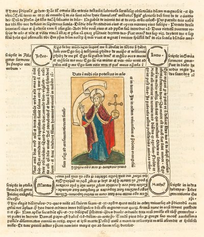 Før Kristus oss Salvatore av German 15th Century