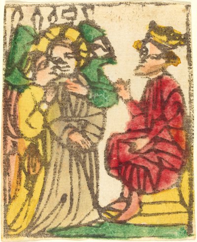 Kristus før Herodes av German 15th Century