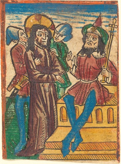 Kristus før Pilatus av German 15th Century