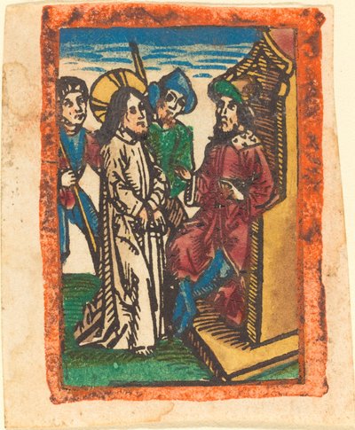 Kristus før Pilatus av German 15th Century