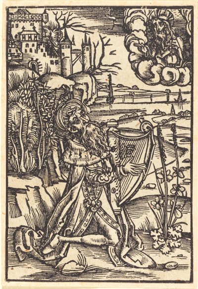 David spiller harpe av German 15th Century
