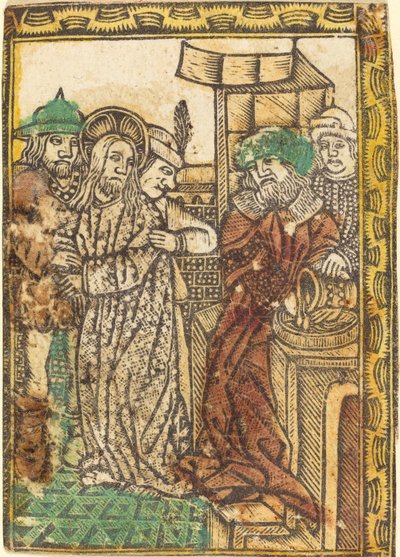 Pilatus vasker hendene av German 15th Century