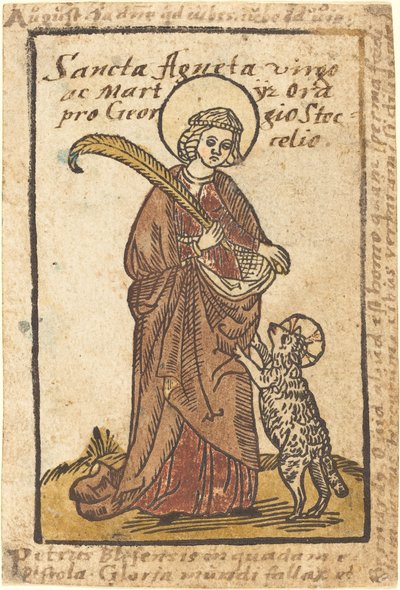 Sankt Agnes av German 15th Century