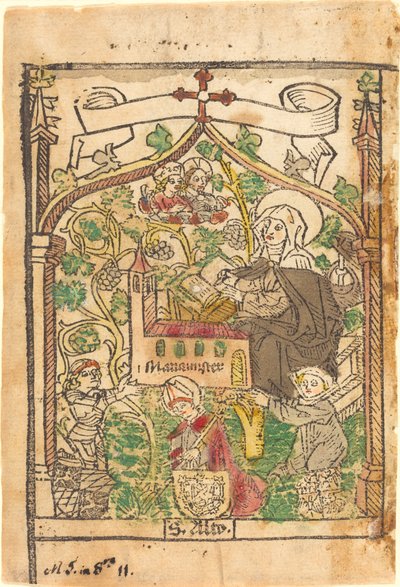 Saint Alto, Saint Bridget og grunnleggerne av Mariamunster av German 15th Century