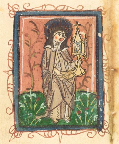 Saint Clare av Assisi av German 15th Century