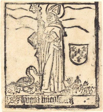 Saint Hugo of Lincoln (eller Saint Hugo of Avalon) av German 15th Century