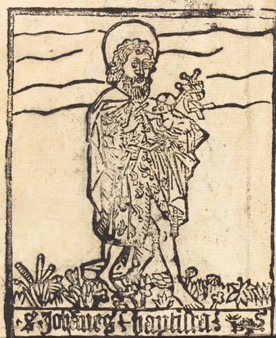 Døperen Johannes [recto] av German 15th Century