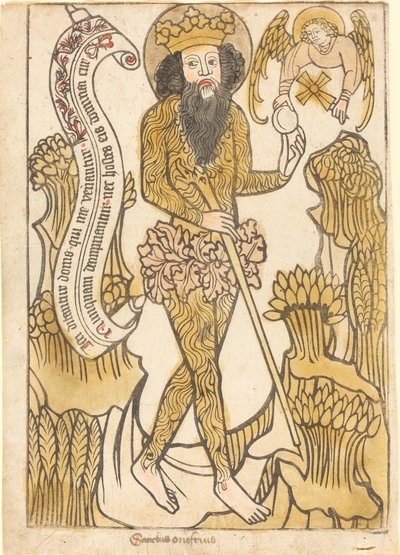 Den hellige Onuphrius av German 15th Century
