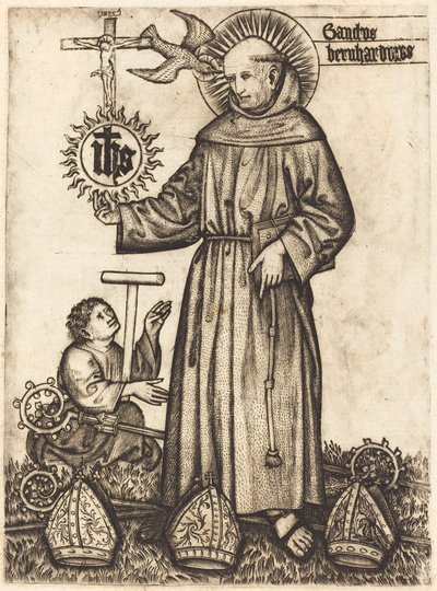 Saint Bernard av German 15th Century