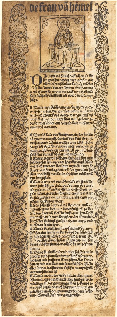 Sang til Madonnaen av German 15th Century