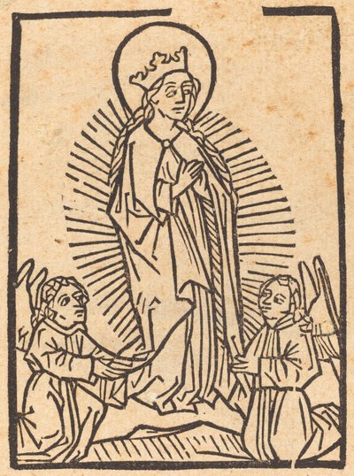Jomfruens antagelse av German 15th Century