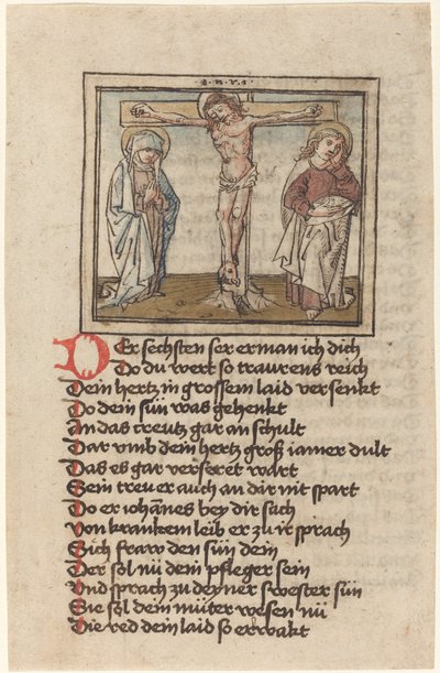 Korsfestelsen av German 15th Century