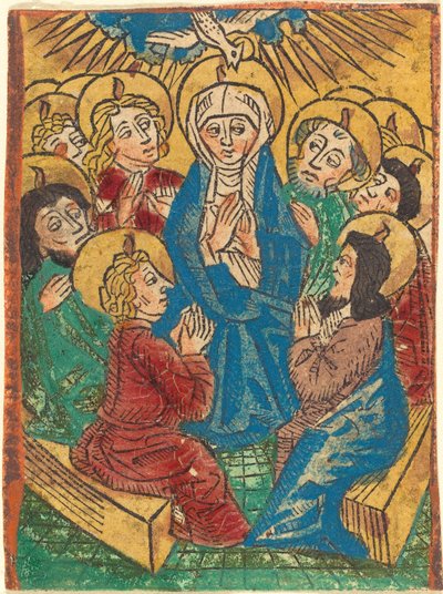 Den hellige ånds nedstigning av German 15th Century
