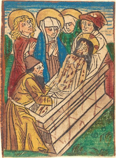 Gravleggingen av German 15th Century