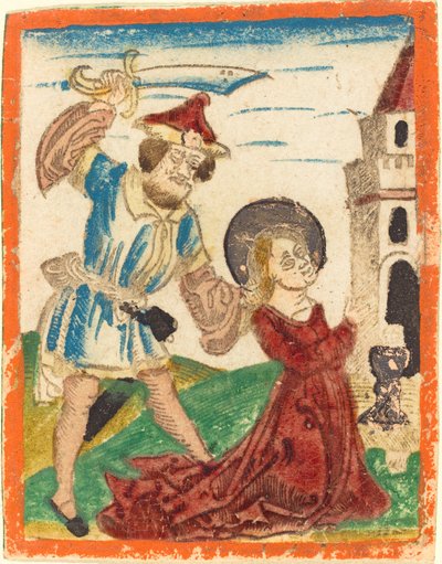Sankt Barbaras martyrium av German 15th Century