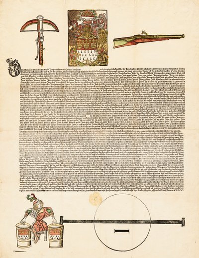Broadside: En invitasjon til en våpenkonkurranse av German 16th Century