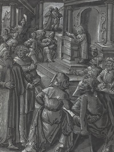 Kristus helbreder den lamme [verso] av German 16th Century