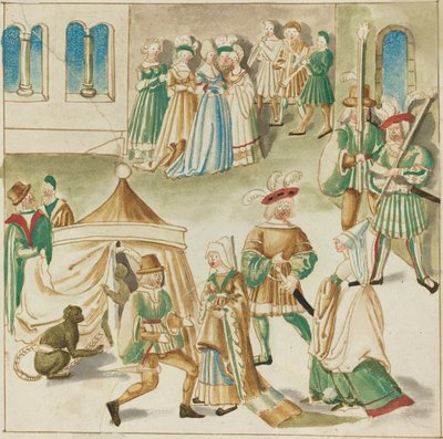 Rettsfornøyelser med to aper av German 16th Century