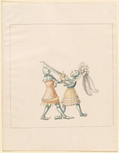 Freydal, The Book of Jousts and Tournament of Emperor Maximilian I: Combats on Foot (Jousts) (Volum III): Plate 154 av German 16th Century