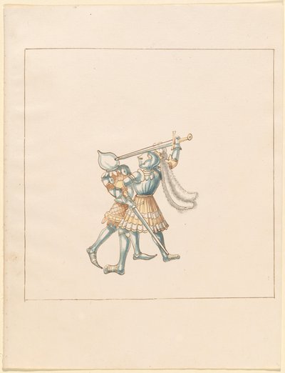 Freydal, The Book of Jousts and Tournament of Emperor Maximilian I: Combats on Foot (Jousts) (Volum III): Plate 160 av German 16th Century