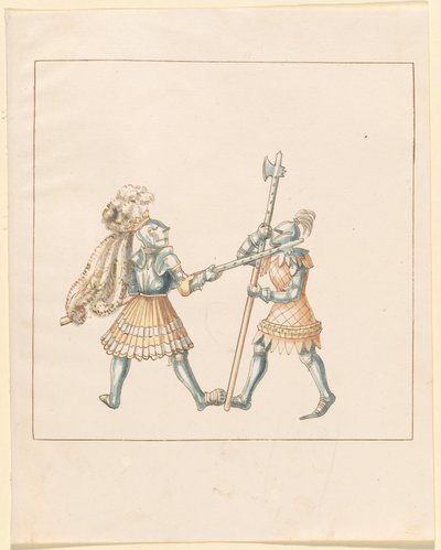 Freydal, The Book of Jousts and Tournament of Emperor Maximilian I: Combats on Foot (Jousts) (Volum III): Plate 144 av German 16th Century