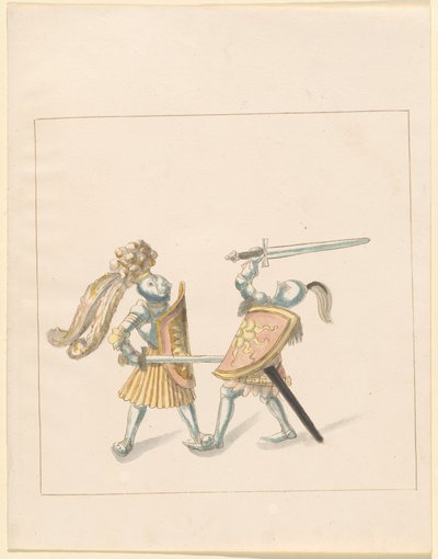Freydal, The Book of Jousts and Tournament of Emperor Maximilian I: Combats on Foot (Jousts) (Volum III): Plate 161 av German 16th Century