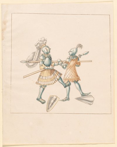 Freydal, The Book of Jousts and Tournament of Emperor Maximilian I: Combats on Foot (Jousts) (Volum III): Plate 151 av German 16th Century