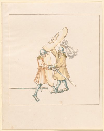 Freydal, The Book of Jousts and Tournament of Emperor Maximilian I: Combats on Foot (Jousts) (Volum III): Plate 156 av German 16th Century