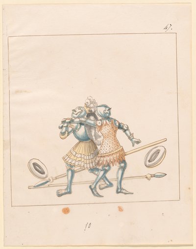 Freydal, The Book of Jousts and Tournament of Emperor Maximilian I: Combats on Foot (Jousts) (Volum III): Plate 152 av German 16th Century