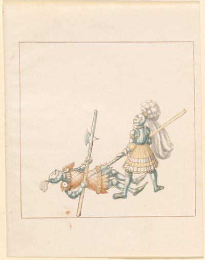Freydal, The Book of Jousts and Tournament of Emperor Maximilian I: Combats on Foot (Jousts) (Volum III): Plate 145 av German 16th Century