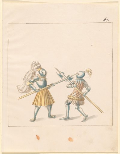 Freydal, The Book of Jousts and Tournament of Emperor Maximilian I: Combats on Foot (Jousts) (Volum III): Plate 146 av German 16th Century