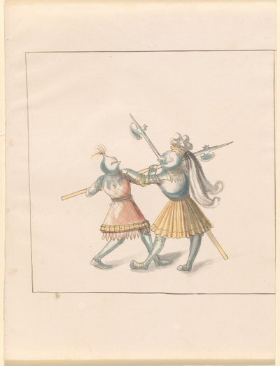 Freydal, The Book of Jousts and Tournament of Emperor Maximilian I: Combats on Foot (Jousts) (Volum III): Plate 143 av German 16th Century