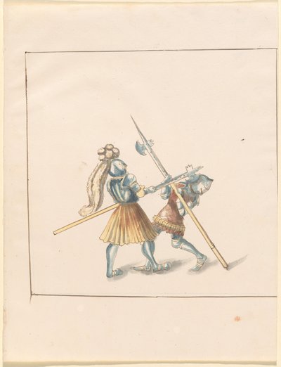 Freydal, The Book of Jousts and Tournament of Emperor Maximilian I: Combats on Foot (Jousts) (Volum III): Plate 142 av German 16th Century