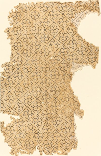 Ark med blomster- og diamantmønster av German 16th Century