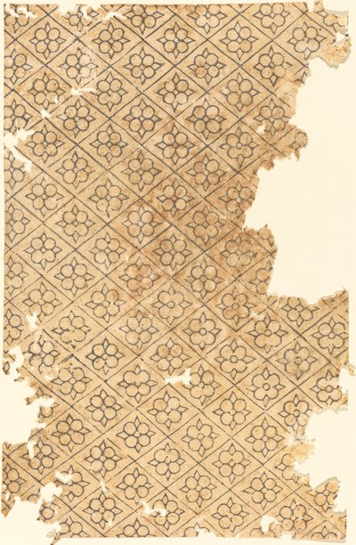 Ark med blomster- og diamantmønster av German 16th Century