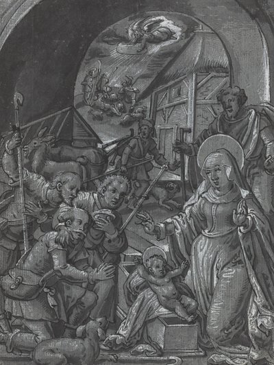 Kristi fødsel [verso] av German 16th Century