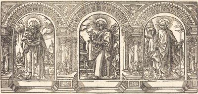 Kristus og hans disipler III av German 16th Century after Martin Schongauer