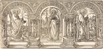 Kristus og hans disipler I av German 16th Century after Martin Schongauer